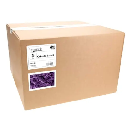 Essentials by Leisure Arts Crinkle Shred Box, 5lb. Purple {4}