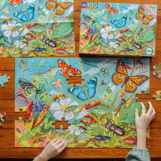 eeBoo Love of Bugs 100 Piece Puzzle {4}