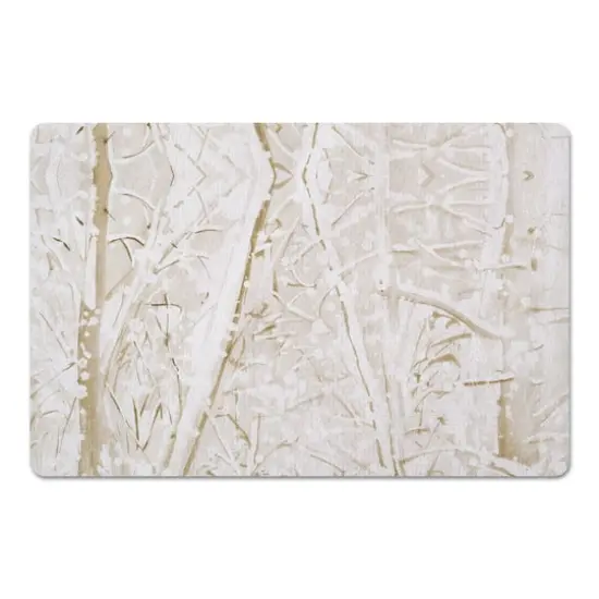 Snowy Woods 27x18 Floor Mat {1}