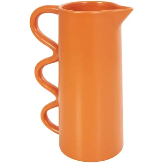 CosmoLiving by Cosmopolitan Bright Ceramic Wavy Handle Vase Set {7}