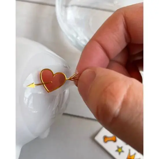 Bright Stripes Tattoo A Frenchie Ceramic Bank {8}