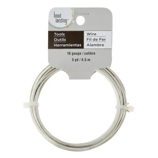 16 Gauge Dead Soft Wire by Bead Landing&trade; Nickel {4}