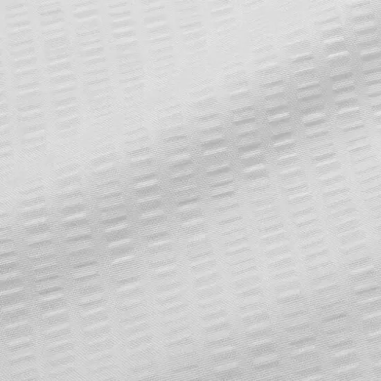 Bath Bliss Microfiber Soft Touch Dash Design Shower Curtain Liner White {7}