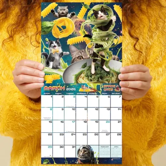 2026 Space Cats Mini Calendar {5}
