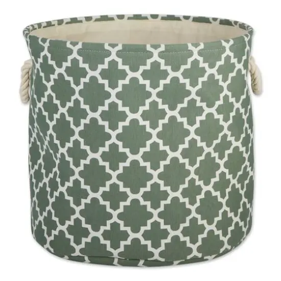 DII&reg; Large Round Polyester Lattice Bin Artichoke {5}