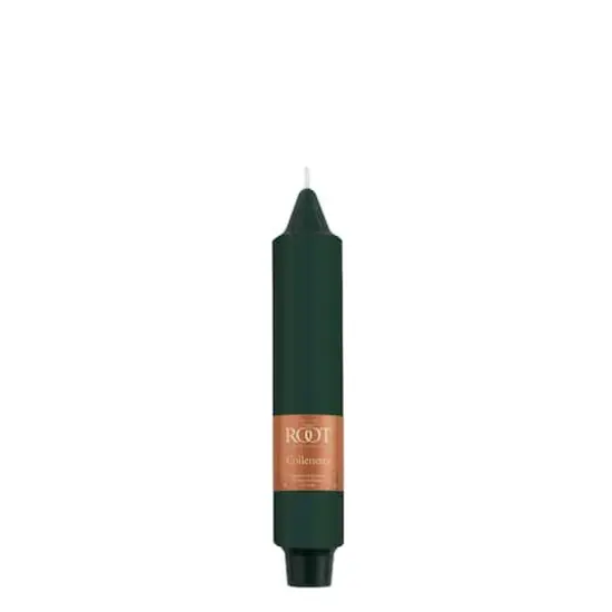 Root Candles 7" Unscented Smooth Collenette Taper Candles, 4ct. Dark Green {5}