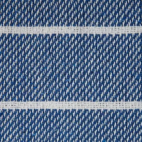 DII&reg; French Blue & White Thin Stripe Throw {3}