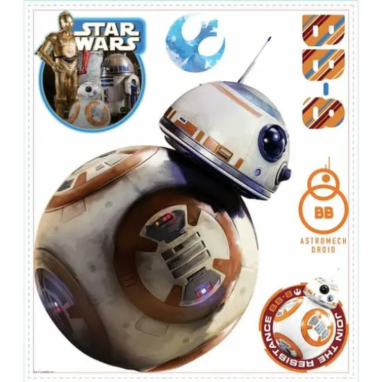 RoomMates Star Wars Episode VII BB-8 Peel & Stick Giant Decal {1}