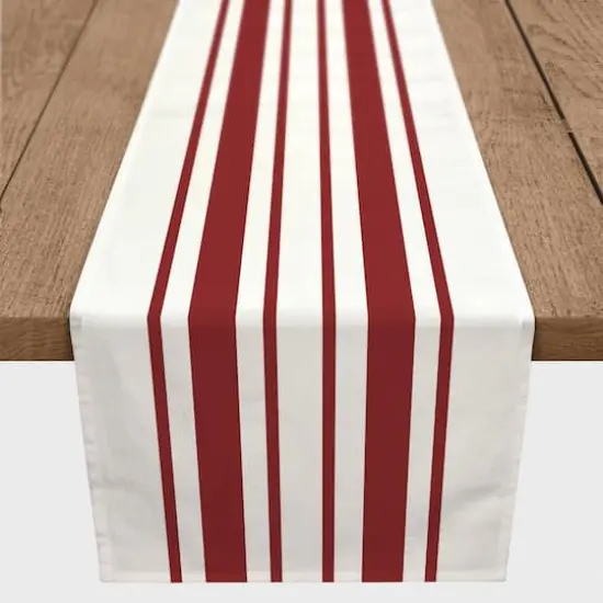 Stripe Set Indoor/Outdoor Table Runner Red {3}