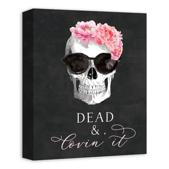 Black Dead & Lovin' It Canvas Wall Art {3}