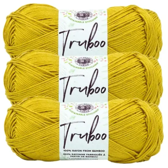 3 Pack Lion Brand&reg; Truboo Yarn Goldenrod {1}