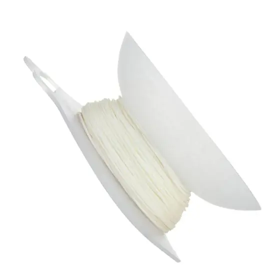 John Bead Lovely Knots 1mm Asian Knotting Cord with Bobbin, 50yd. White {3}