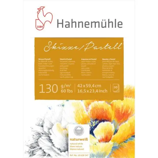 Hahnem&uuml;hle Sketch & Pastel Paper Pad, 16.5" x 23.4" {1}