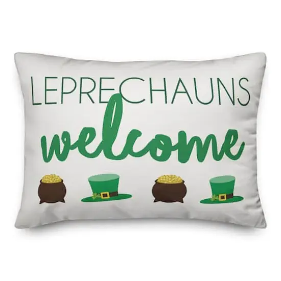 Leprechauns Welcome Throw Pillow {1}