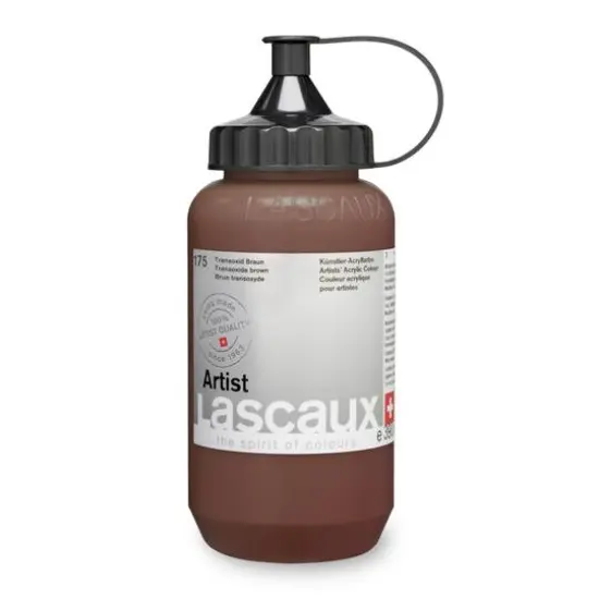 Lascaux Artist Acrylic Paint, 390mL 175 Transoxide Brown {4}