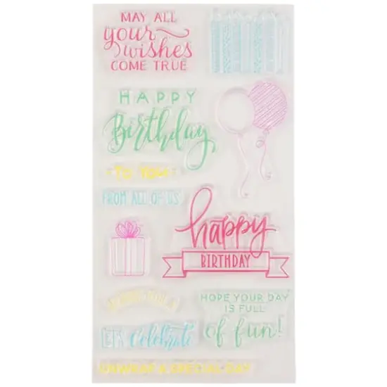 Happy Birthday Clear Stamps by Recollections&trade; {1}