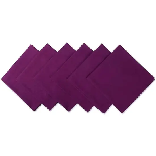 DII&reg; Oversized Napkin, 6ct. Eggplant {1}