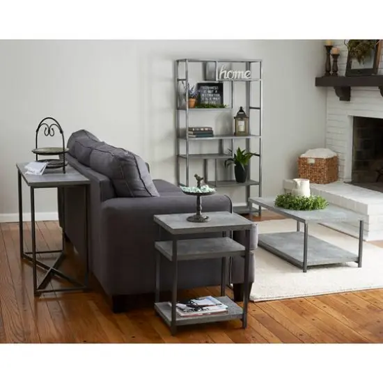 Household Essentials 39" Jamestown Coffee Table Gray {10}