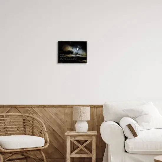 Stupell Industries Witch Flying By Moon Framed Giclee Art Black {3}