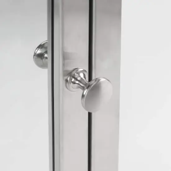 Head West Brushed Nickel Stainless Steel Recessed Mirrored Medicine Cabinet {4}