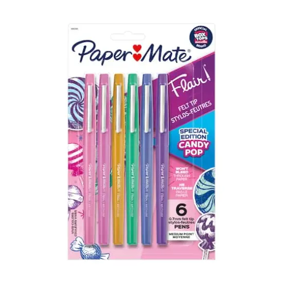 Paper Mate&reg; Flair&reg; Felt Tip Pen Set, 6 Color Candy Pop {1}