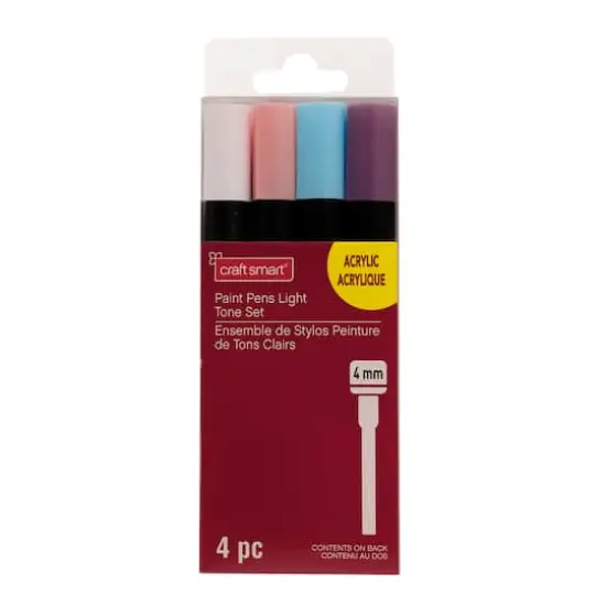 4mm Permanent Paint Pens Light Tone Set by Craft Smart&reg; {3}
