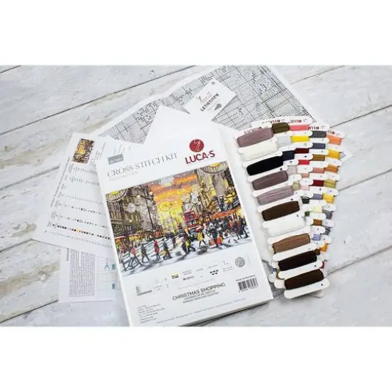 Luca-S Christmas Shopping Counted Cross Stitch Kit {5}