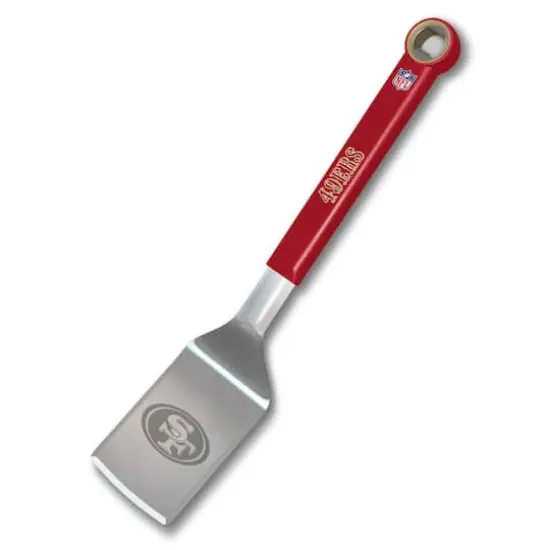 NFL Stainless Steel BBQ Spatula with Bottle Opener San Francisco 49ers {1}