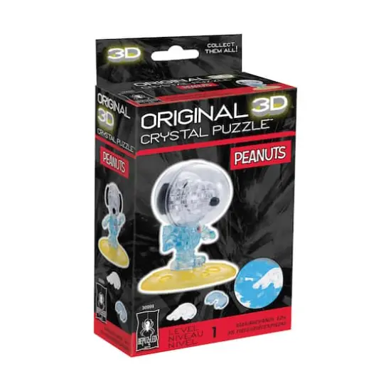 Original 3D Crystal Puzzle&trade; Peanuts Astronaut Snoopy 35 Piece Puzzle {3}