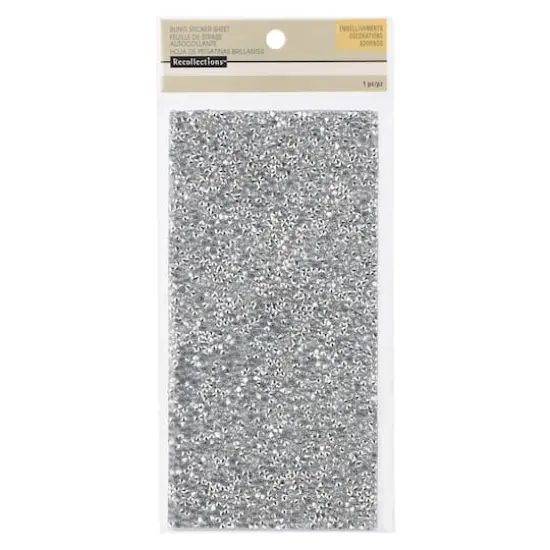 Silver Crackled Bling Sticker By Recollections&trade; {4}