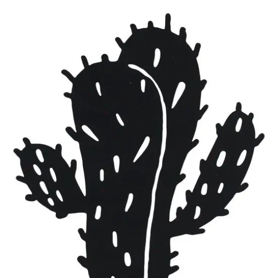 Metal Cactus Tabletop D&eacute;cor by Ashland&reg; Black {3}