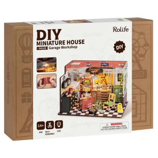 Rolife Garage Workship DIY Miniature House Kit {12}