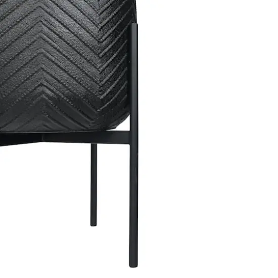 Hello Honey&reg; 25.5" Black Metal Planter with Stand {11}