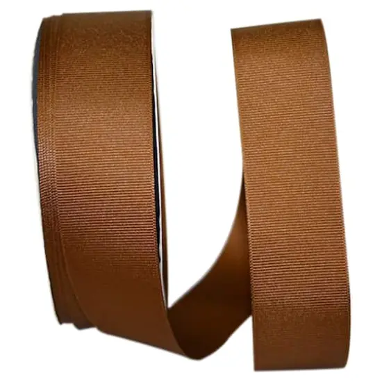 Reliant 1.5" x 50yd. Grosgrain Solid Ribbon Light Brown {1}