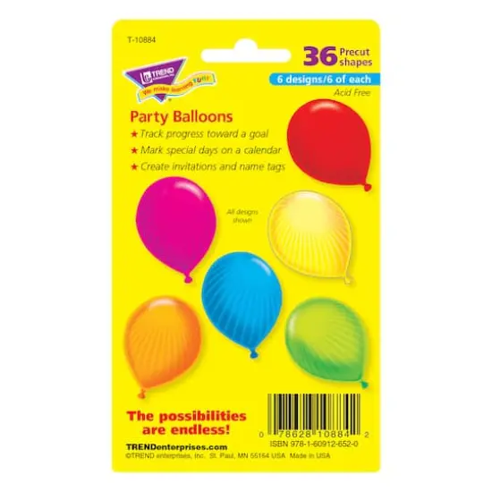 Trend Enterprises&reg; Party Balloon Accents {4}