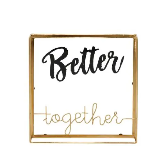 10" Gold Contemporary Better Together D&eacute;cor Sign {3}