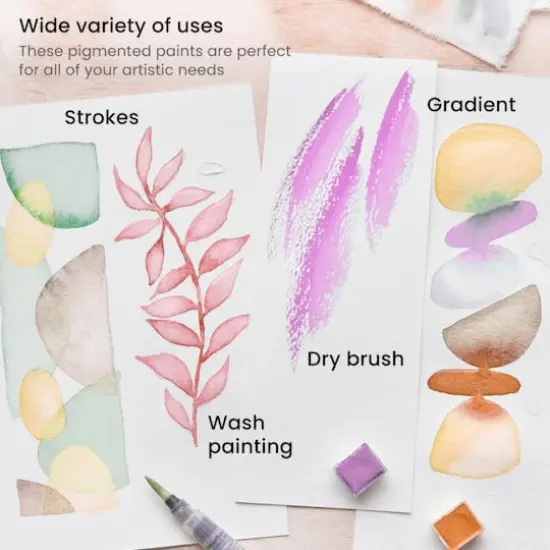 Arteza&reg; Pastel Watercolor Half Pan Set {6}