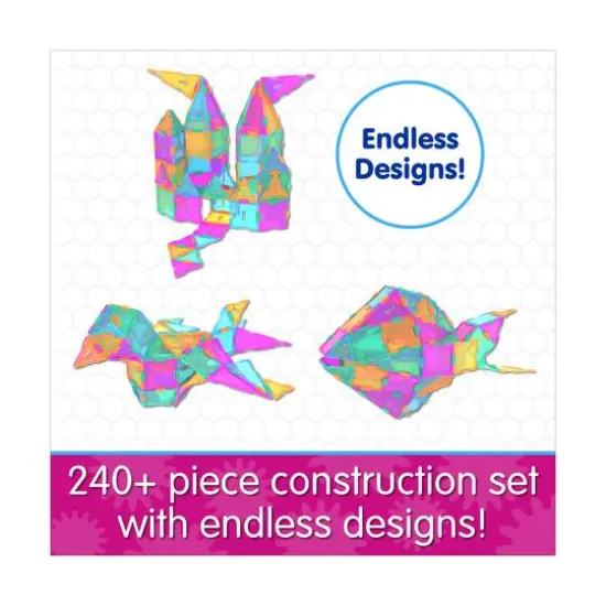 Techno Tiles - Geometric Snap & Build Tiles: Pastel Colors: 240+ Pcs {8}