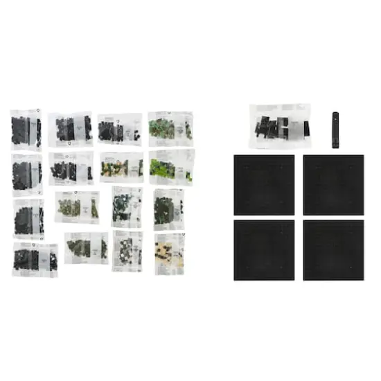 10" x 10" Panda Pixelated Brick Art Kit by Make Market&reg; {3}