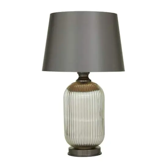 Grey Glass Modern Accent Lamp, 16" x 16" x 27" {3}