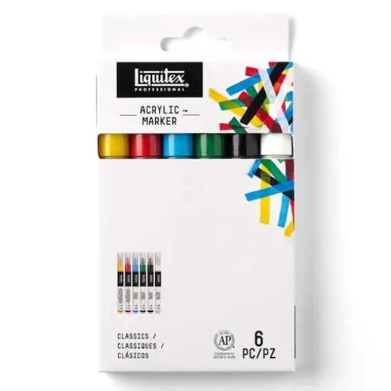 Liquitex&reg; Professional Paint Marker Set, Fine 6 Set {1}