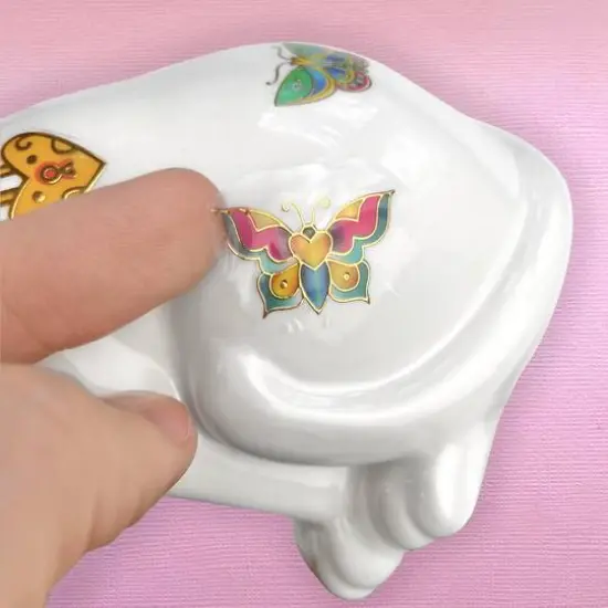 Bright Stripes Tattoo A Ceramic Kitty Bank Activity Kit {5}