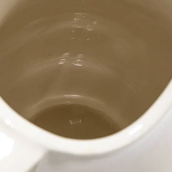 Hello Honey&reg; 2qt. White & Charcoal Flower Design Stoneware Pitcher {9}