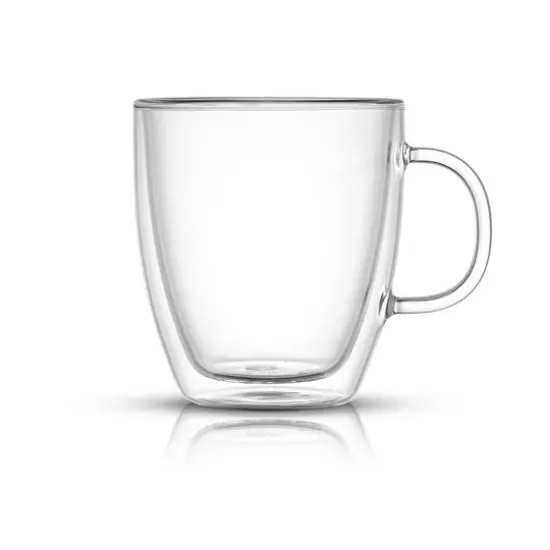 JoyJolt&reg; 13.5oz. Savor Double Wall Coffee Glasses, 4ct. {4}