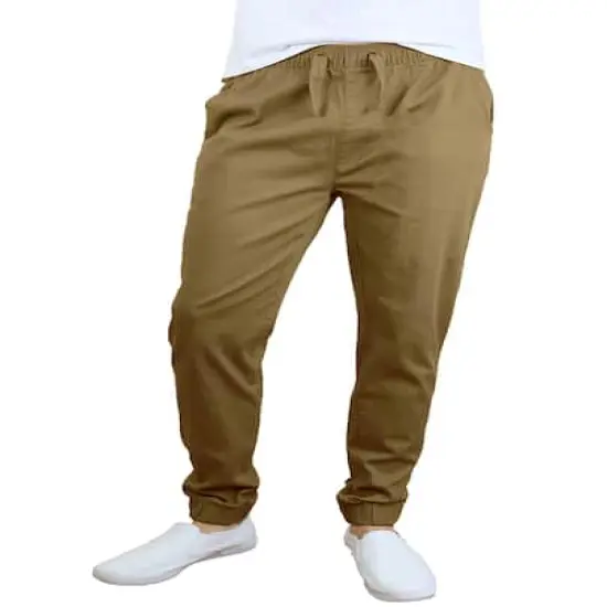 Galaxy By Harvic Slim Fit Basic Stretch Twill Men's Joggers Timber {1}