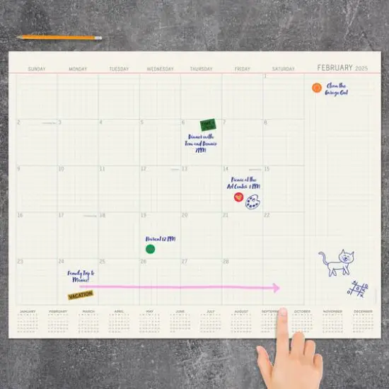 TF Publishing Large 2025 Vintage Professional Monthly Blotter Desk Pad Calendar {4}