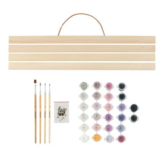 16" x 20" Cat Moon Paint-by-Number Kit with Wood Display Hanger by Artist's Loft&reg; {5}