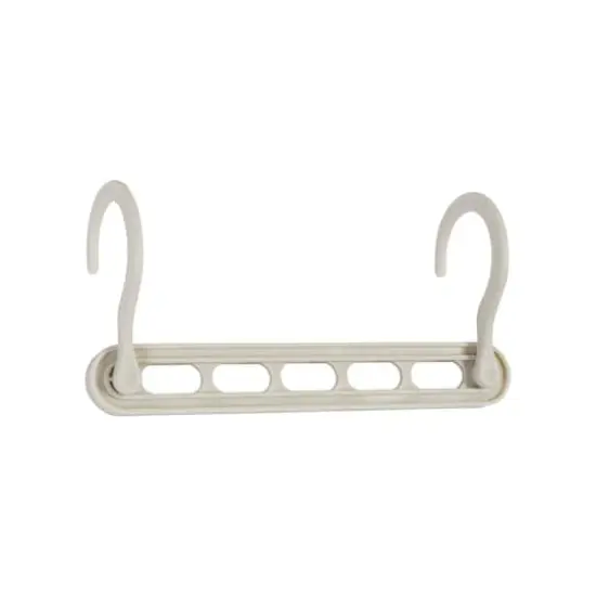 Honey Can Do 9" White Cascading Collapsible Plastic Hangers, 20ct. {1}