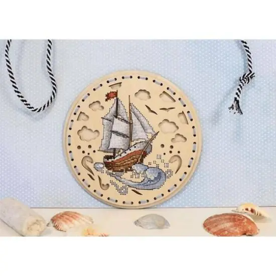 MP Studia Towards the Wind Cross Stitch on Wood Kit {3}