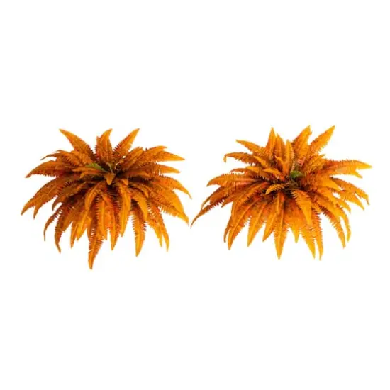 48in. Autumn Artificial Fall Boston Fern - Set of 2 {1}